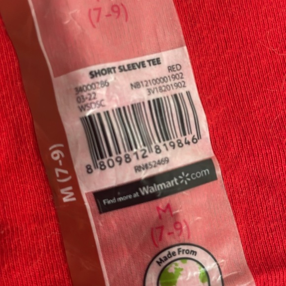 No Boundaries Red Short Sleeve tee- Juniors (M) 7/9 - Picture 9 of 9